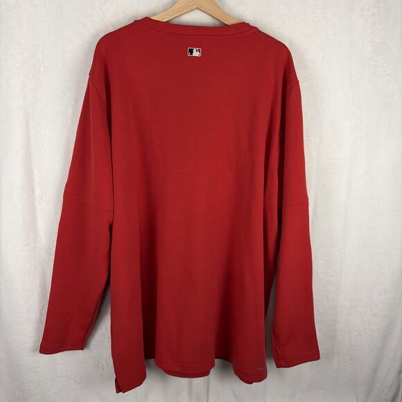 2025 Cincinnati Reds Nike Team Issued Quarter Zip Pullover Size 3XL Red NWT - Picture 5 of 6